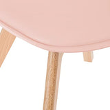 Chaise Baya Rose poudré - Pieds en hêtre - Atmosphera créateur d'intérieur