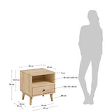 Kave Home - Table de Chevet Wari 50 x 54 cm