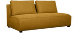 Miliboo Chauffeuse Double Design en Tissu Jaune Cumin PLURIEL