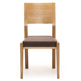 Marque Amazon - Alkove - Hayes - Set de 2 chaises en bois massif avec siège tapissé, Chêne sauvage