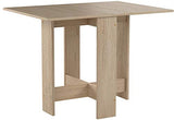 Table Pliante Contemporain avec 2 Abattants Chêne Naturel 103 x 76 x 73,4 cm, 2050A3400X00