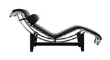 Vita Interiors LC4 Chaise longue en cuir Noir