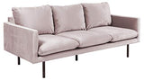 Marque Amazon - Movian Eli - Canapé 3 places, 85 x 200 x 83 cm (longueur x largeur x hauteur), Rose poudreux