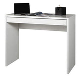 Marque Amazon - Movian Bureau/console à tiroir, 100 x 80 x 40 cm, Blanc brillant