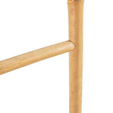 vidaXL Echelle à Serviettes 5 Echelons Tangement de Serviettes Porte-serviettes Support Douche Salle de Bain Maison Intérieur Bambou 150 cm