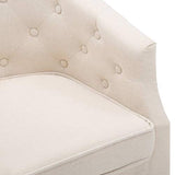 vidaXL Fauteuil avec Revêtement en Tissu Beige Salon Salle de Séjour Canapé
