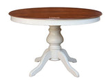 Arteferretto Table à Manger Extensible Bicolore - diamètre 100 cm