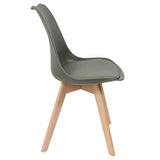 AltoBuy MEDALINE - Lot de 2 Chaises Scandinaves Kaki