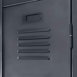 vidaXL Armoire à Casiers Métal Style Industriel Vestiaire Rangement Chambre