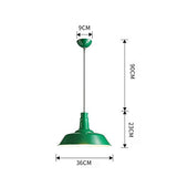 Macaron Créatif Plafond en Métal Suspensions Luminaires Pot en Fer Forgé Lustre Suspension E27 Restaurant Suspension Lanterne Salle à Manger Cuisine Plafonnier Lustre Éclairage, D-B, vert