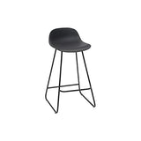 Miliboo Tabourets de Bar Design Noirs H65 cm (Lot de 2) Ella