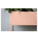 LFOZ Support À Plantes pour Plantes en Métal À 2 Niveaux, Intérieur/Extérieur, avec Porte-bac Design Garden & Home (Color : Dark Green)