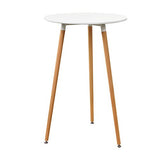 [en.CASA] Comptoir de Bar Blanc avec Tabouret de Bar hêtre Table de Bar Table Haute