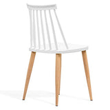 IDMarket - Lot de 4 chaises Lily Blanches pour Salle à Manger