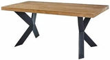 BAÏTA Table à Manger PLATON placage chêne et métal Noir