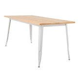 SKLUM Table LIX en Bois (160x80) Blanc Bois Naturel - (Plus de Couleurs)