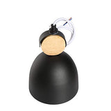 Chrasy E27 Moderne Metal Suspensions Luminaire Sphérique Plafonnier Lustre Industriel en Métal Plafonnier Lustre Plafonnier Lampe LED (Noir)