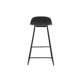 Miliboo Tabourets de Bar Design Noirs H65 cm (Lot de 2) Ella