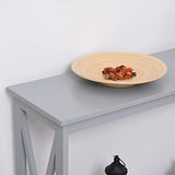 HOMCOM Table de Console Table d'entrée Style Table de drapier néo-rétro étagère dim. 100L x 30l x 80,5H cm MDF Gris