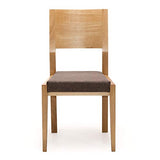 Marque Amazon - Alkove - Hayes - Set de 2 chaises en bois massif avec siège tapissé, Chêne sauvage