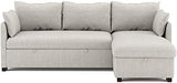 BUDWING Orlando Canapé Convertible d'angle Lit Chaise Longue Coffre Réversible Droite et Gauche Beige
