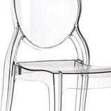 Menzzo Lot de 4 Chaises Salle Manger Plexi Transparent | Cuisine Salon ou Sejour | Diva |Design, Moderne et Confortable | Dimensions : L43 P52 x H89 cm