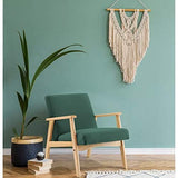 Générique Tulio Fauteuil scandinave - Tissu Vert et Bois Massif - L 63 x P 78 x H 75 cm
