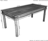 Table à Manger 180x90cm - Bois Massif de Palissandre huilé - Style Colonial/Ethnique - Leeds #30
