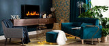 Miliboo Canapé scandinave 3 Places en Tissu Effet Velours Jaune Moutarde et Bois Clair EKTOR
