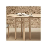 Tousmesmeubles Table de Repas Ovale Frêne 200 cm - TEULAT Junco : Naturel - L 200 x l 100 x H 75 cm - Neuf