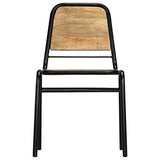 vidaXL 2X Bois de Manguier Chaise de Salle à Manger Chaise à Manger Cuisine
