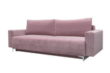 E-MEUBLES Canapé lit Convertible Salon Relax Noveau scandinave Design Revêtement de Canapé Melisa (Rose)