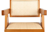 Adda Home Chaise, Bois d'orme/rotin, Marron, 56X61X84 CM