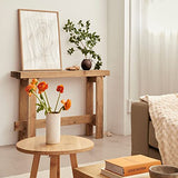 HANNUN - Table Console Zinek | Console Meuble d'entrée 120 x 85 Cm | Design Rustique | Table d'Appoint en Bois Massif d'Épicéa Recyclé Durable | Bout de Canapé pour l'Entrée Couloir Chambre Salon