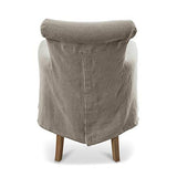 Loberon® Fauteuil Amherst - Bois de chêne, Coton - H/L/P env. 89/60/65 cm - Gris