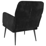 vidaXL Fauteuil Noir 62x79x79 cm Velours