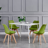 mcc direct Lot de 2 chaises de salle à manger, de cuisine, de bureau, design Eva (vert)