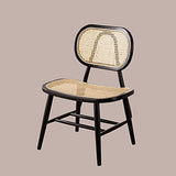 SKLUM Chaise en Bois Leila Noir uni