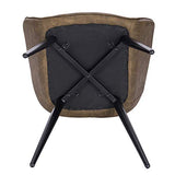 WOLTU BH251dbr-1,1 Chaise de Salle à Manger Moderne Chaise de Cuisine en Similicuir et métal,Brun Foncé