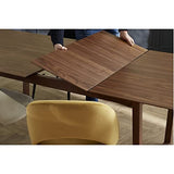 Miliboo Table à Manger Extensible rectangulaire en Bois foncé Noyer L160-240 cm LAHO