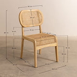 SKLUM Chaise pour Salle à Manger en Bois d'Orme Asly Bois Naturel