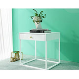 Table de Chevet de Cabinet de tiroir en métal, capacité de Charge Forte et Durable, Lourde, appropriée au Salon de Chambre à Coucher, etc. FKYGDQ (Color : Gray)