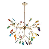 Gzjdtkj Lustre Lustre Rose LED Moderne pour Les Filles Salle d'enfants Unique Design Italien Design Purple Lustre dans la Chambre Restaurant Lampes décoratives (Lampshade Color : Pink)