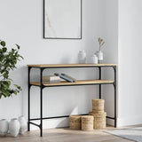 vidaXL Table Console chêne Sonoma 100x35,5x75 cm Bois d'ingénierie