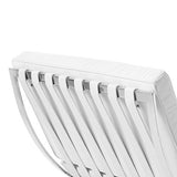 Chaise Barcelona - Cuir de qualité supérieure inspiré par Mies van de Rohe (Blanc)