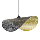 C-CRÉATION - Suspension NISLEY pour Utilisation en Intérieur - Métal - Style Industriel - D60 cm - 1 Ampoule 8 Watts pour Douille E27 - Noir