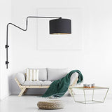 Applique murale arc-en-ciel noir salon studio Loft moderne en pierre 2131ZW