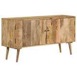 vidaXL Buffet Bois de Manguier Massif Commode Armoire Rangement Table Appoint