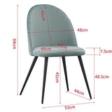 Albatros Capo Lot de 4 chaises de Salle à Manger avec Housse en Velours Marron – Design Vintage élégant avec Housse en Velours – Chaise rembourrée certifiée SGS – Chaise de Cuisine Moderne