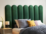 Pascal MORABITO - Panneaux muraux tête de lit - 210 cm - Velours - Vert - JAPI de Pascal Morabito